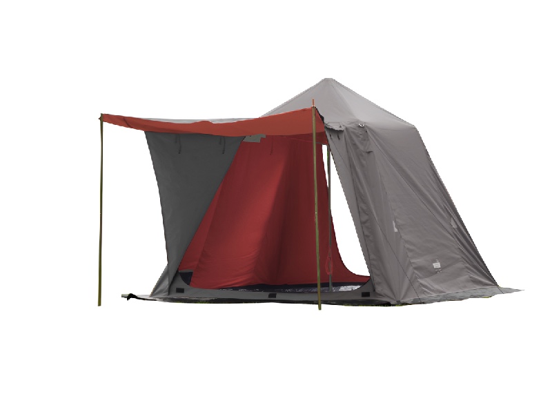 BAIRAQ TENT 3X3M GREY-ORANGE-2-LAYER