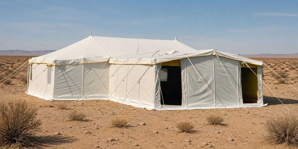 MAJLES TENT YELLOW 5x11 M