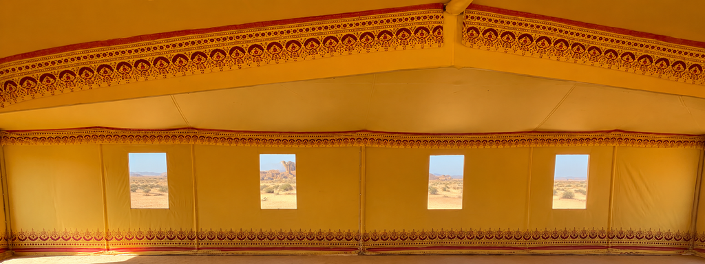 MAJLES TENT YELLOW 5x11 M