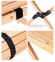 WOOD GRAIN TABLE / BEIGE 90x60x43cm