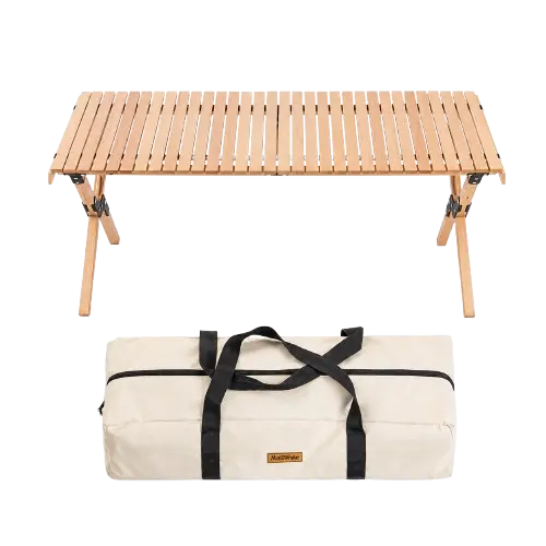WOOD GRAIN TABLE / BEIGE 90x60x43cm