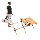 WOOD GRAIN TABLE / BEIGE 90x60x43cm