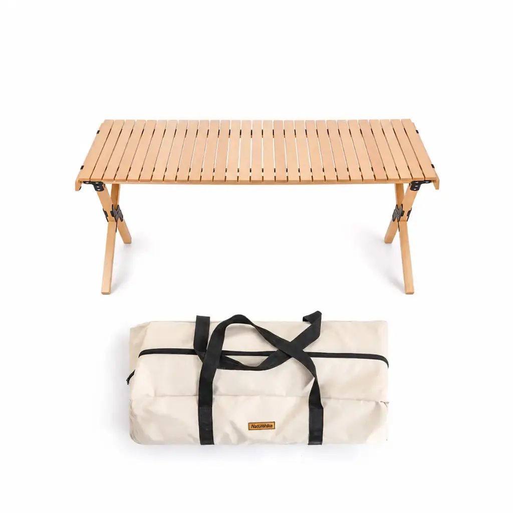 WOOD GRAIN TABLE / BEIGE 60x45x33cm