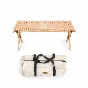 WOOD GRAIN TABLE / BEIGE 60x45x33cm