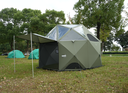 DISCOVERY DOME TENT 3.7x3.7x2.5 meter - OLIVE
