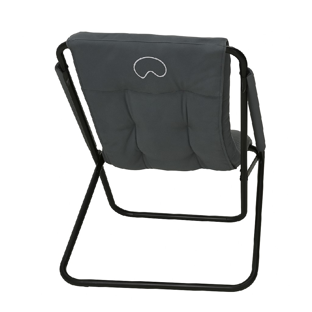 RELAXING STEEL FRAME CHAIR GREY