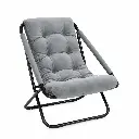 RELAXING STEEL FRAME CHAIR GREY