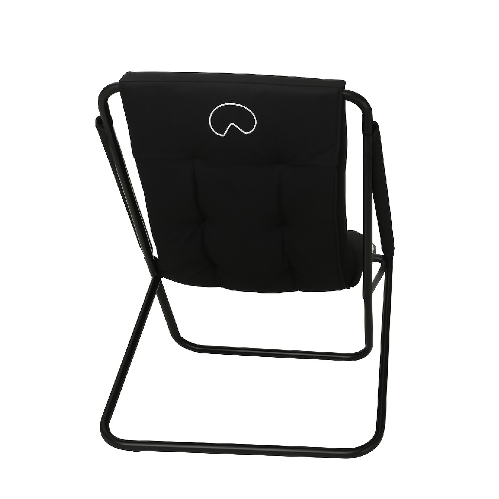 RELAXING STEEL FRAME CHAIR BLACK