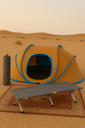 MEDIUM CAMPING COT WITH SIDE POCKET