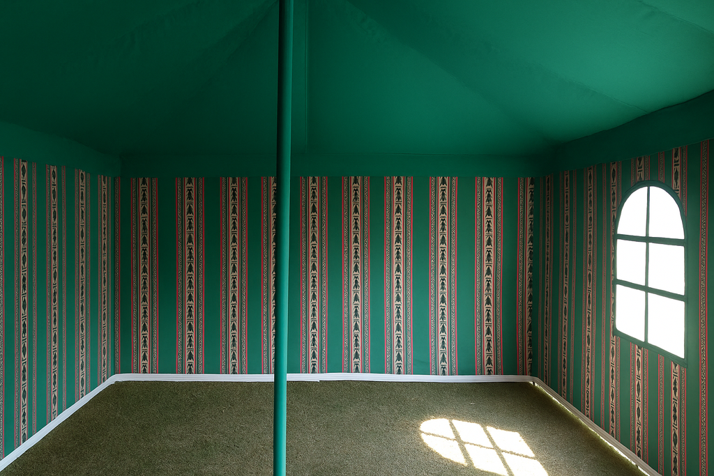 4x4 Yard Transparent Tent - Green 