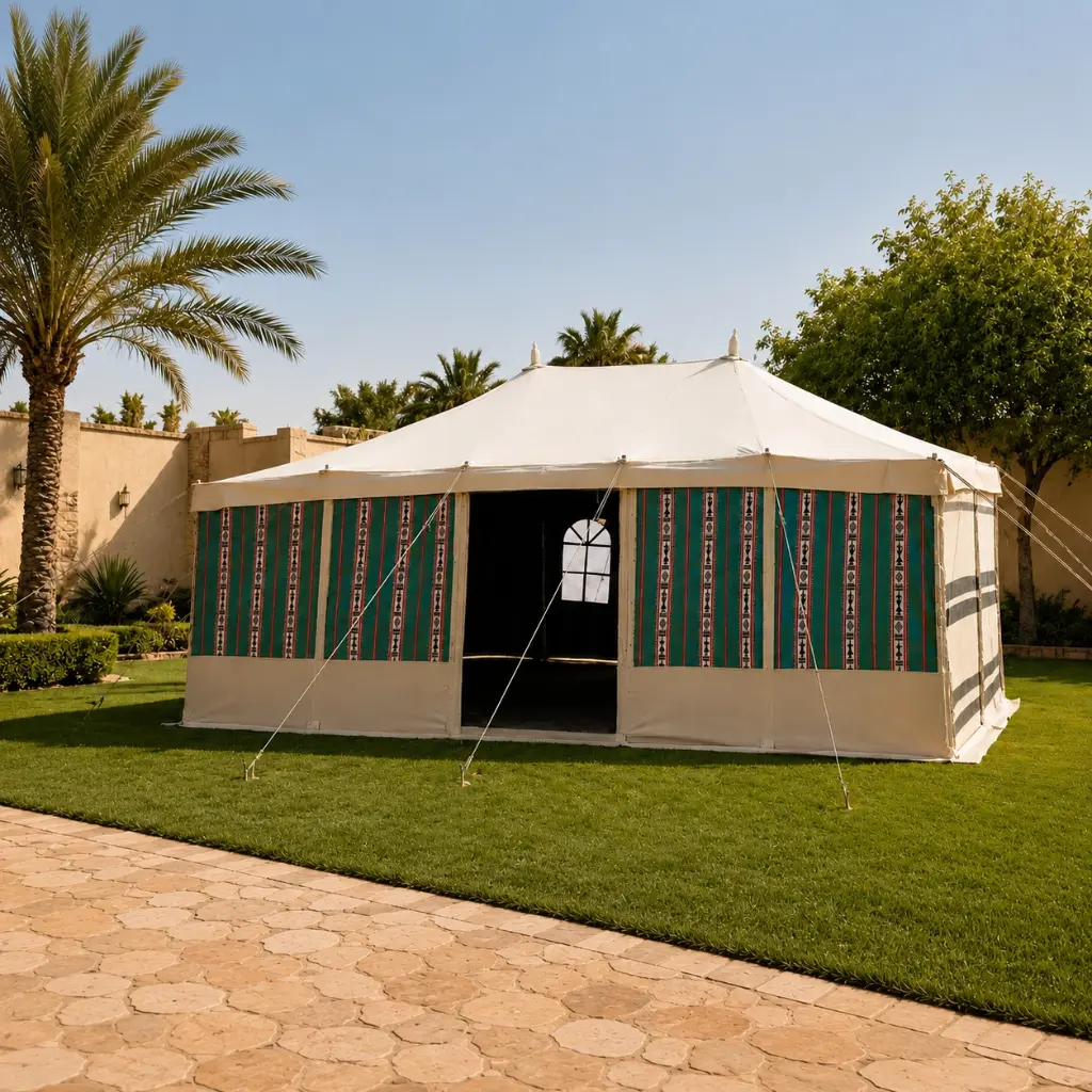 4x6 Yard Transparent Tent - Green 