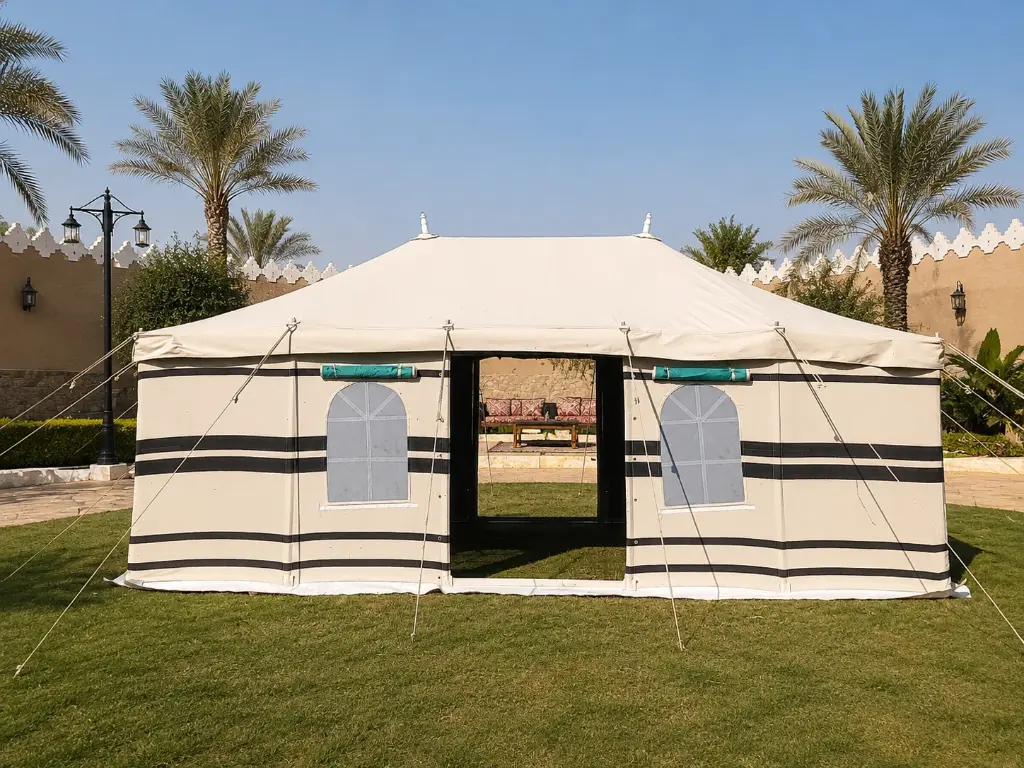 5x8 Yard Transparent Tent - Green 