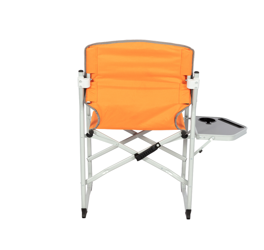 DIRECTOR CHAIR WITH TABLE, MODEL-4, GREY-ORNG