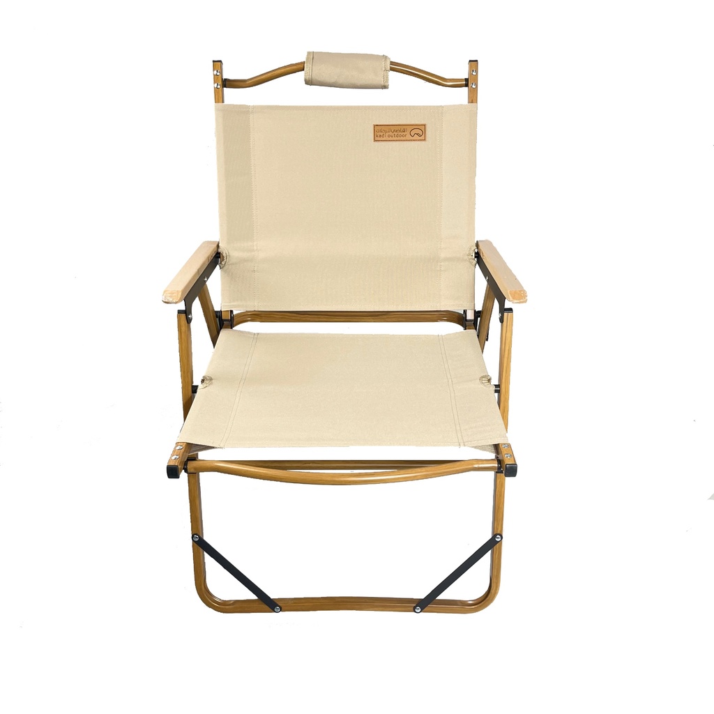 WOOD GRAIN ALUMINIUM CHAIR KHAKI