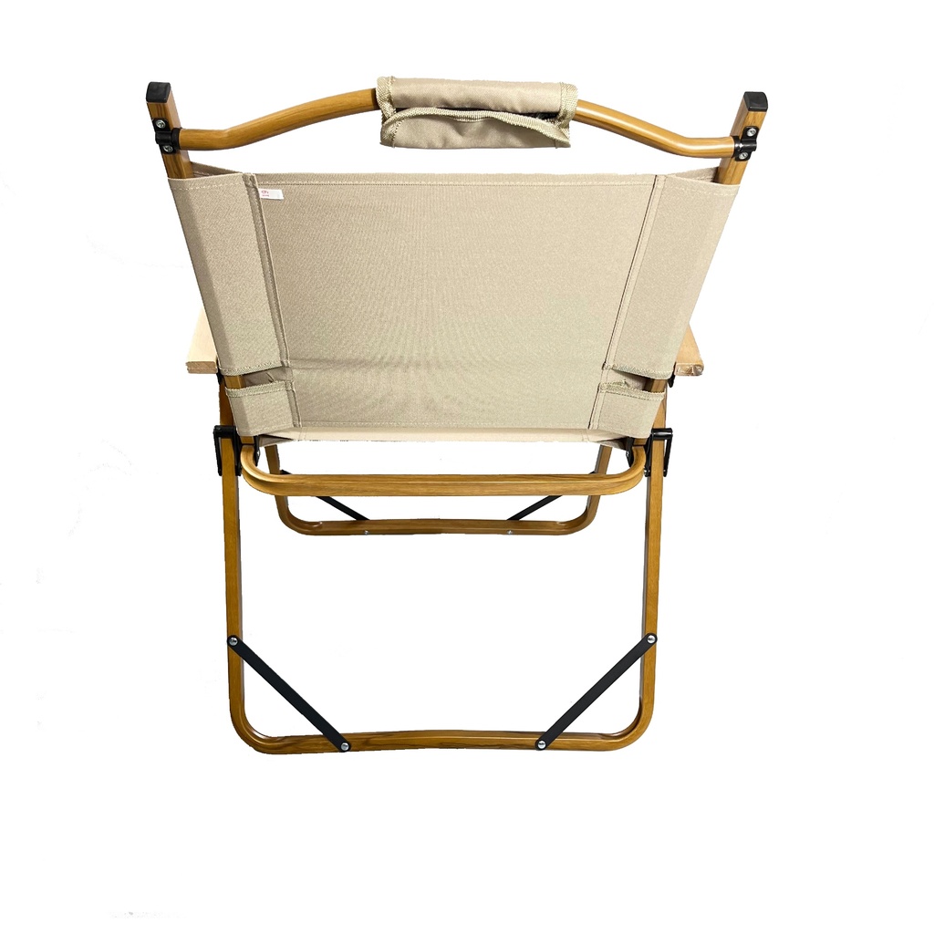 WOOD GRAIN ALUMINIUM CHAIR KHAKI