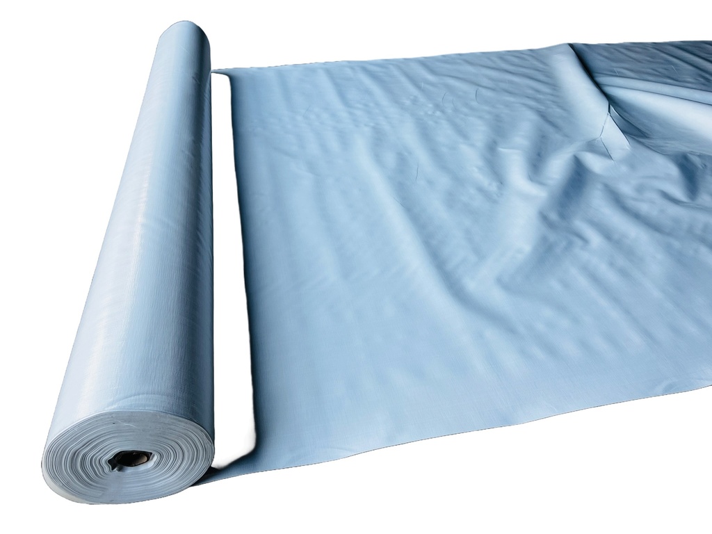 White Tarpaulin Fabric for Sun & Rain Protection – 2×100 m Roll