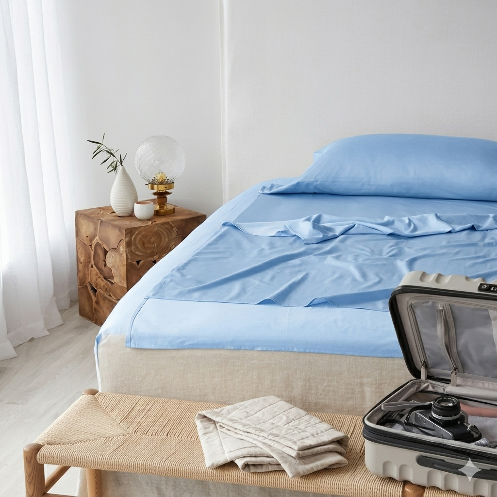 Bamboo Travel Bedding, 2.45x1.25 m