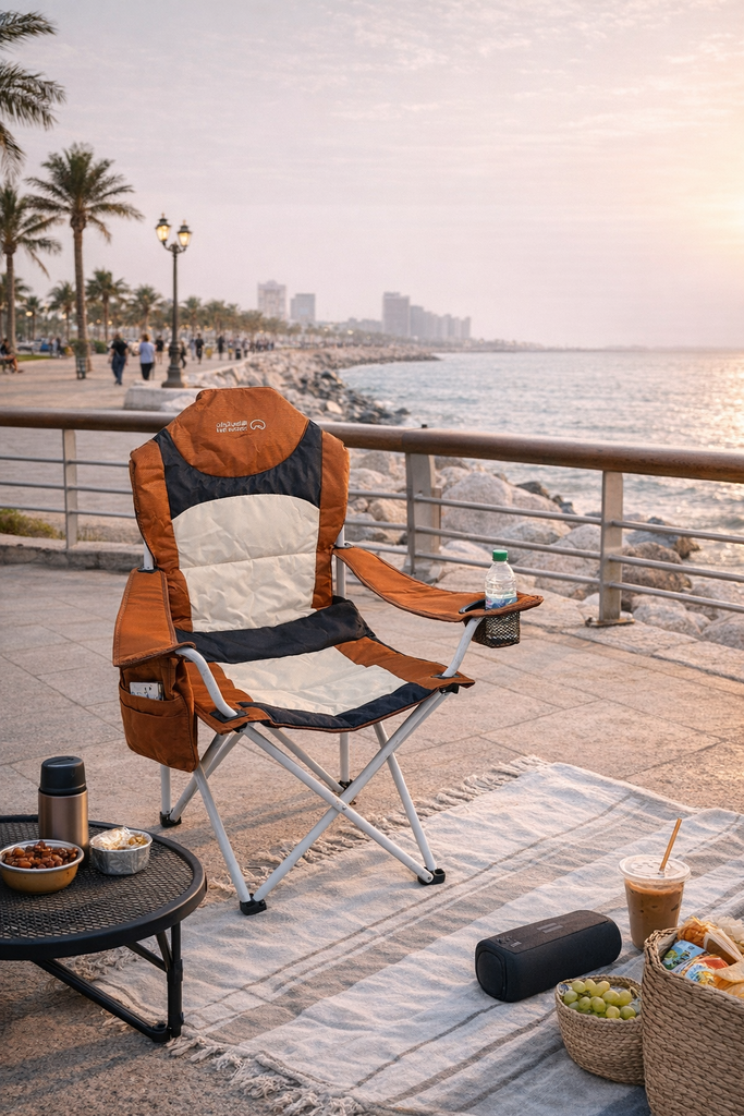 Folding Camping Chair with Armrests - Model 2.2