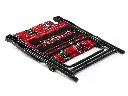 Luxury Folding Chair with Sadu Pattern - Red