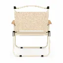 Steel Folding Chair with Wooden Armrests