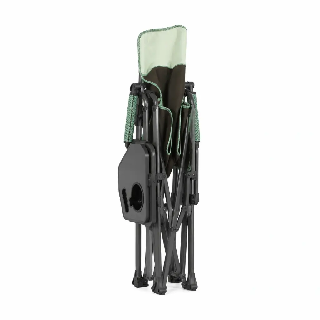 Directors Folding Chair with Side Table - Green/Black