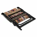 Luxury Folding Chair with Sadu Pattern - Beige