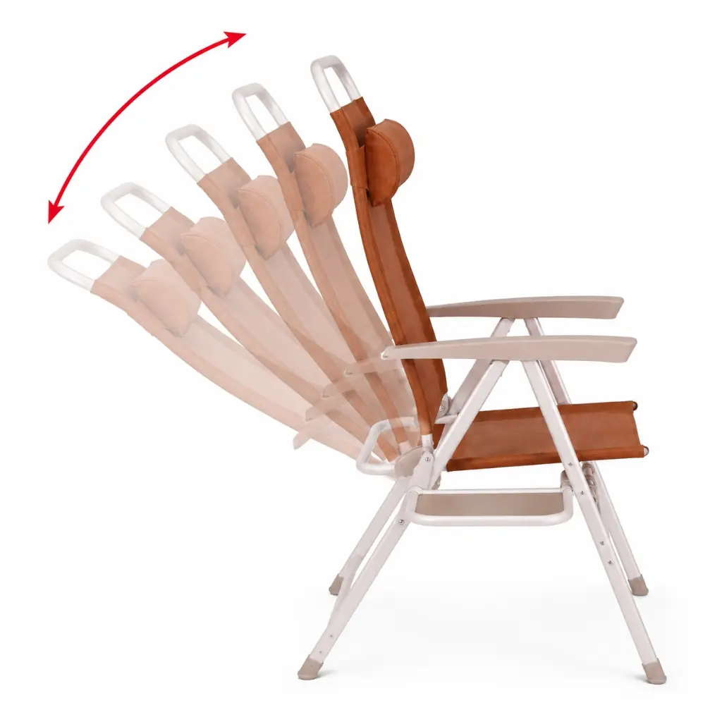 Folding Camping Chair with Side Table 