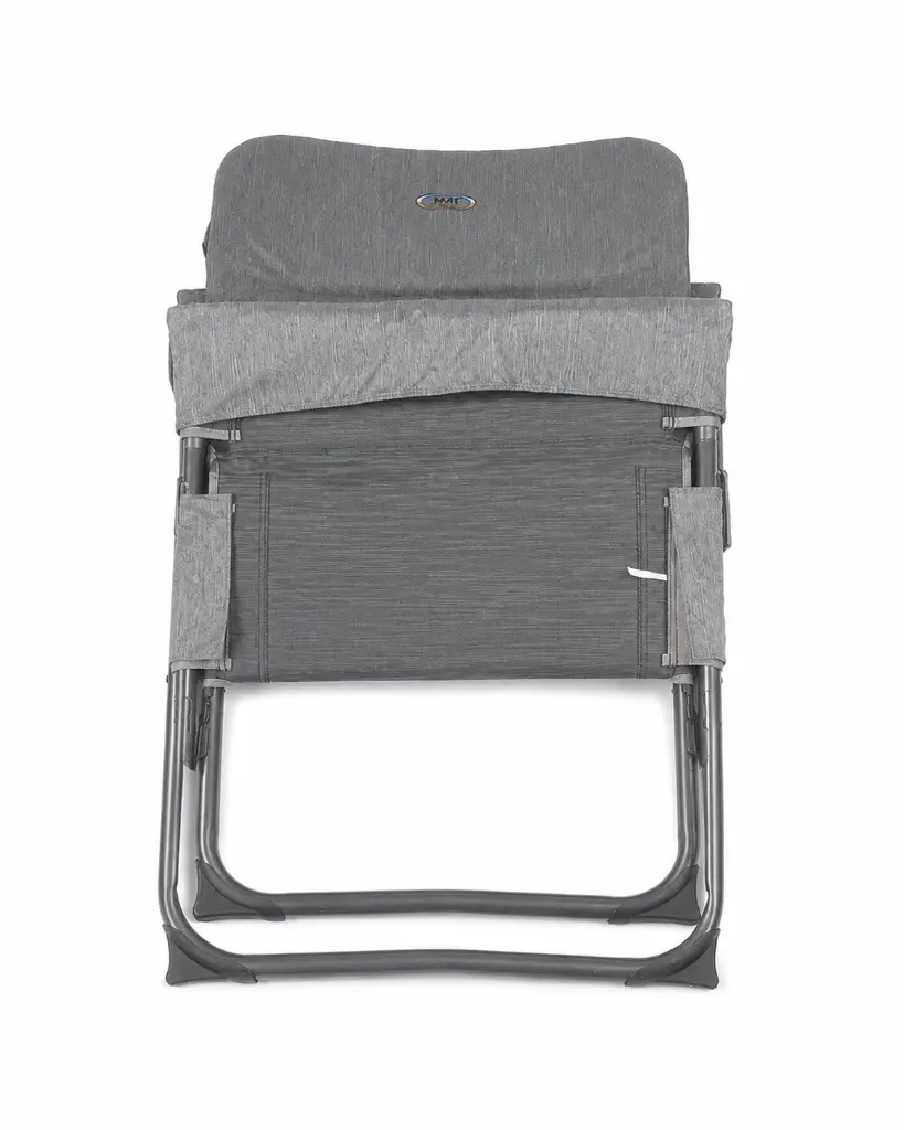 High-Back Adjustable Chair with Armrests - Gray