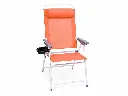 Folding Camping Chair with Side Table - Orange