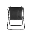 Padded Steel-Frame Relax Chair - Black