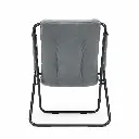 Padded Steel-Frame Relax Chair - Gray