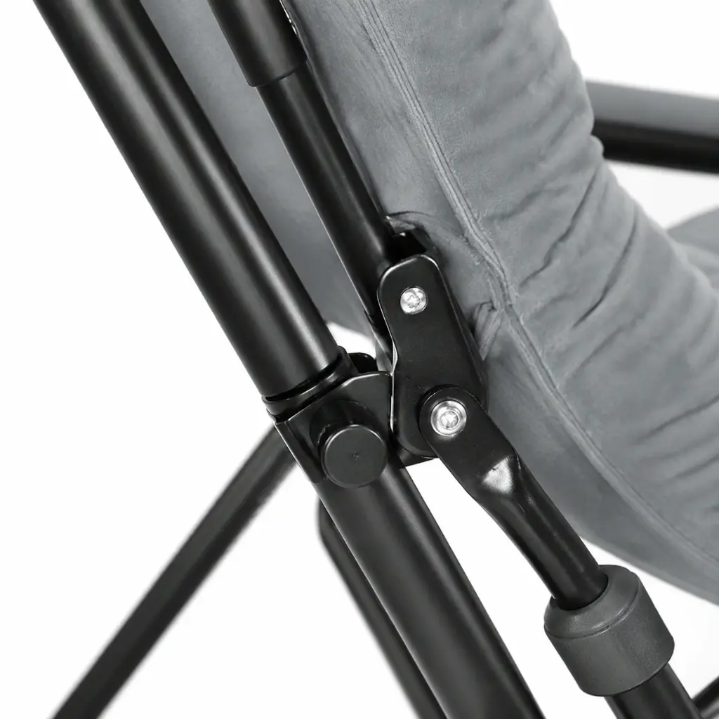 Padded Steel-Frame Relax Chair - Gray