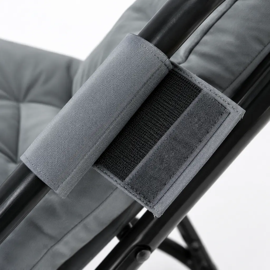 Padded Steel-Frame Relax Chair - Gray