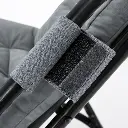 Padded Steel-Frame Relax Chair - Gray