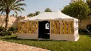Transparent Yard Tent, 5x8 m – Yellow 