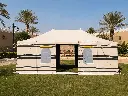 Transparent Yard Tent, 5x8 m – Yellow 