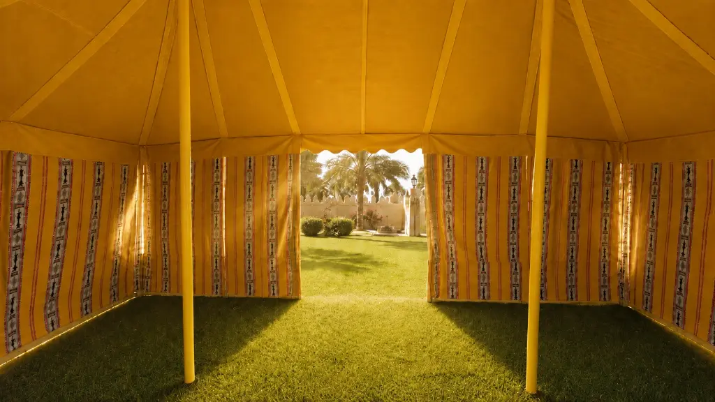 Transparent Yard Tent, 5x8 m – Yellow 