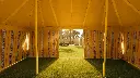 Transparent Yard Tent, 5x8 m – Yellow 