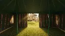 Transparent Yard Tent, 5x8 m – Green 