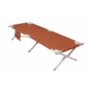 Medium Aluminum Camping Cot with Side Pocket 1.90×0.65 m