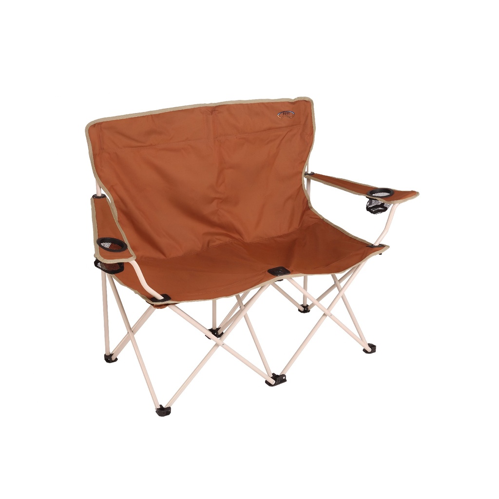  2-Seater Folding Chair - Brown