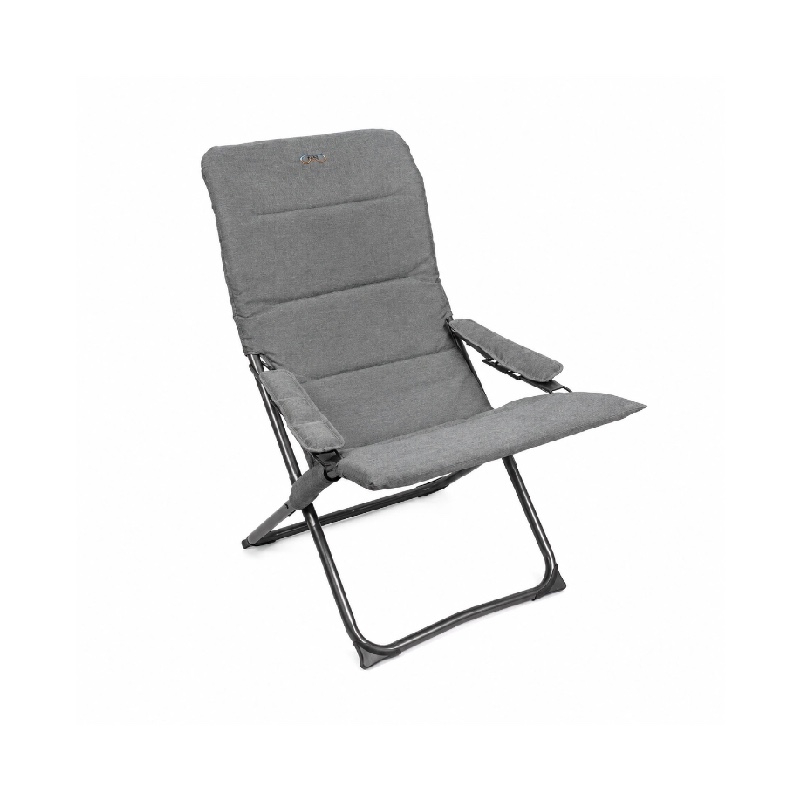 High-Back Adjustable Chair with Armrests - Gray