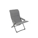 High-Back Adjustable Chair with Armrests - Gray