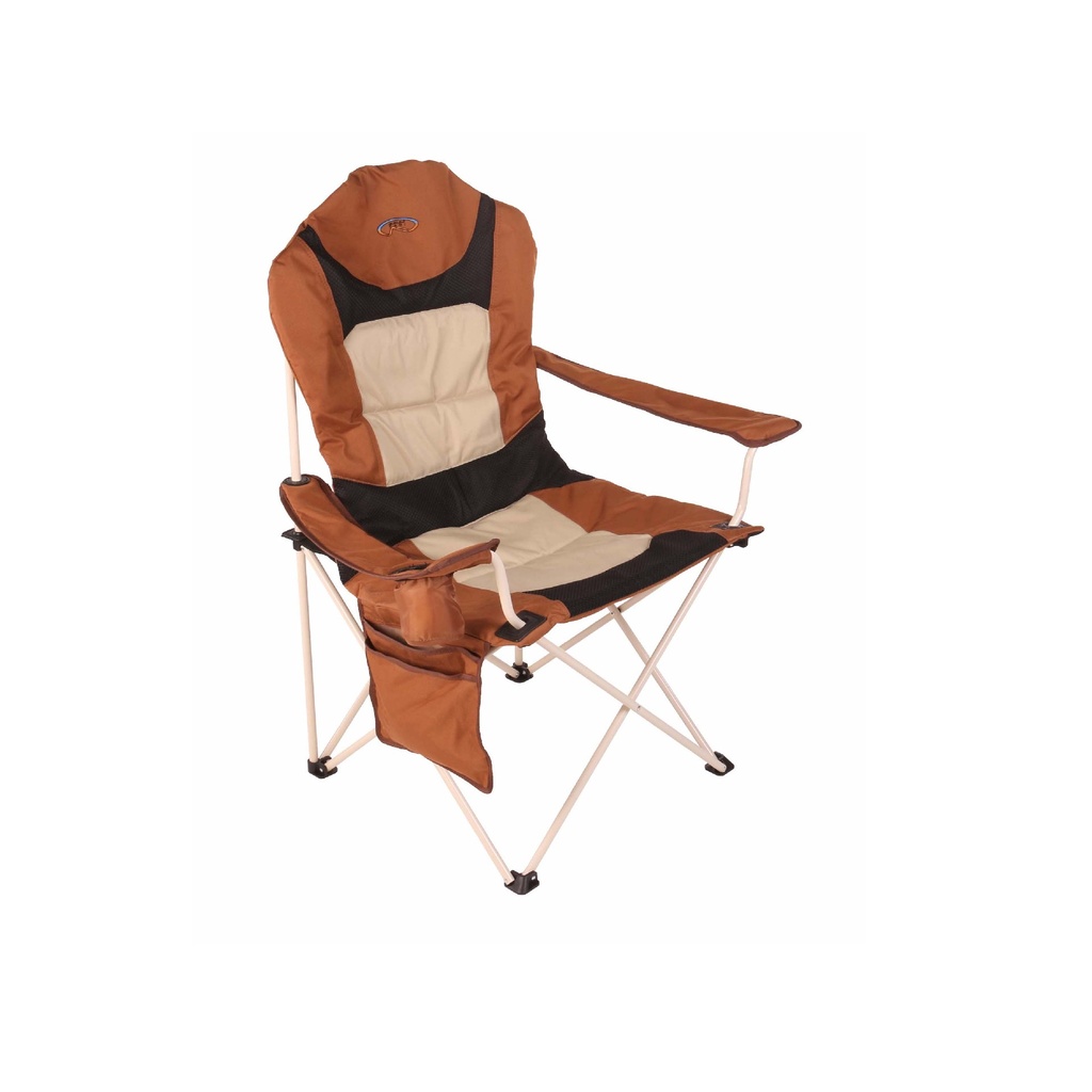 Folding camping chair with armrests model 2