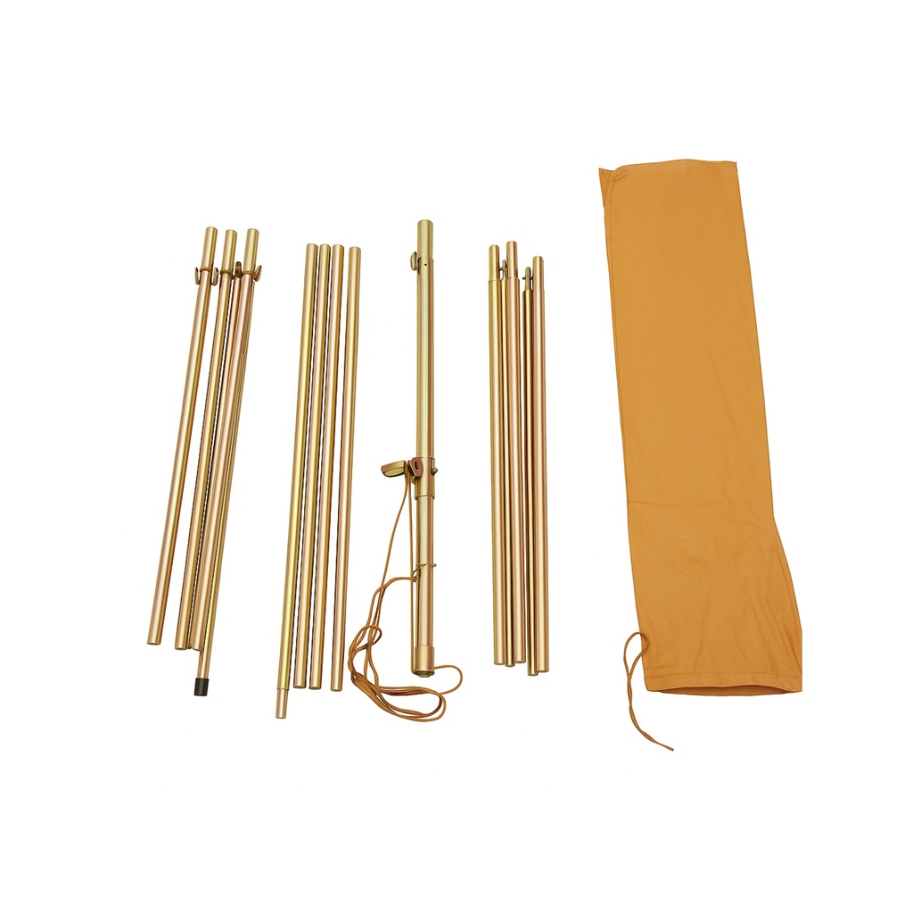 Steel Poles Set for Bairaq Tent, 5x5 m 