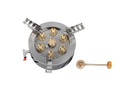 7-Burner Gas Stove for Direct Gas Cylinder Connection - Model 2