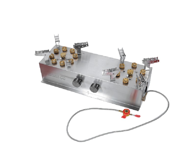 2-Burner Gas Stove with 16-Flame Burner Design- Model 1