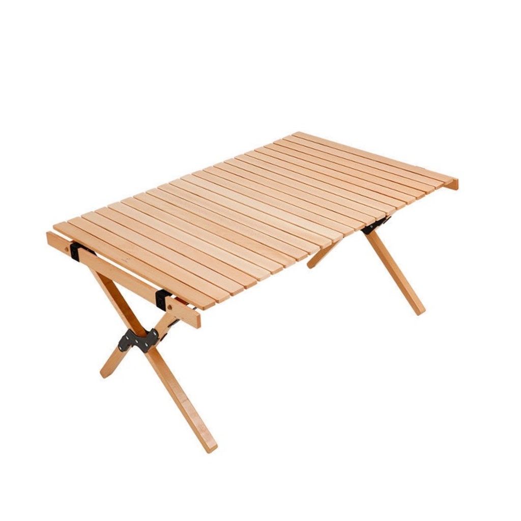 Small Table with Wood-Grain Finish 