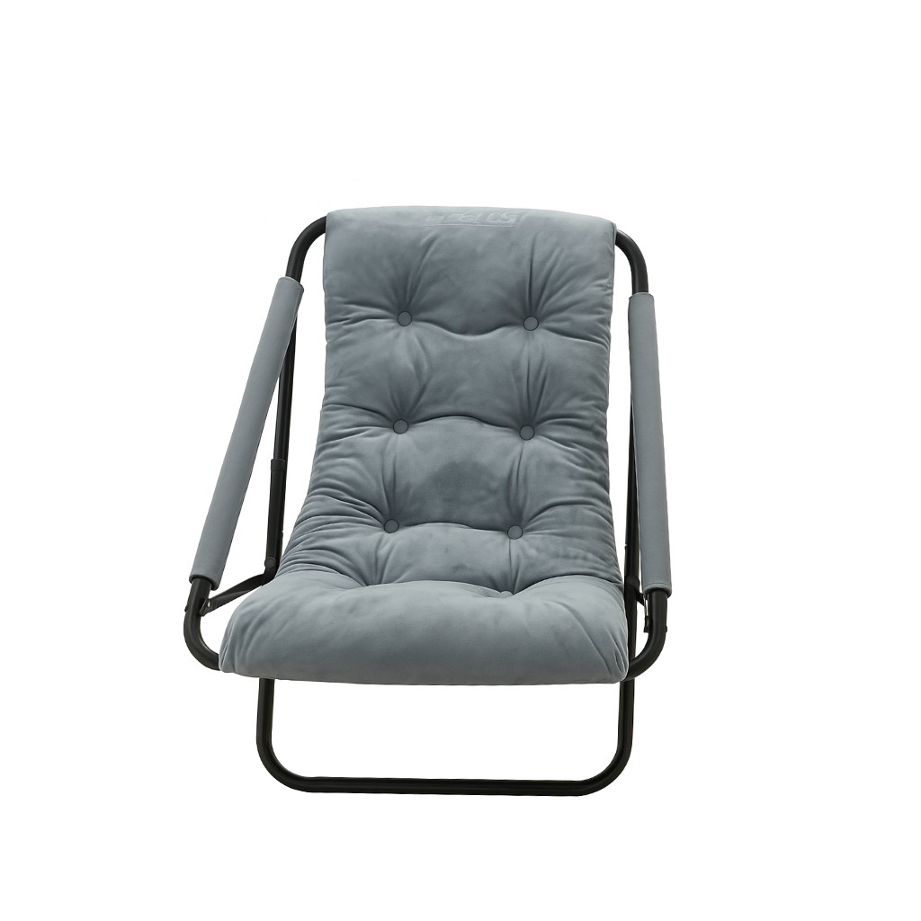 RELAXING STEEL FRAME CHAIR GREY