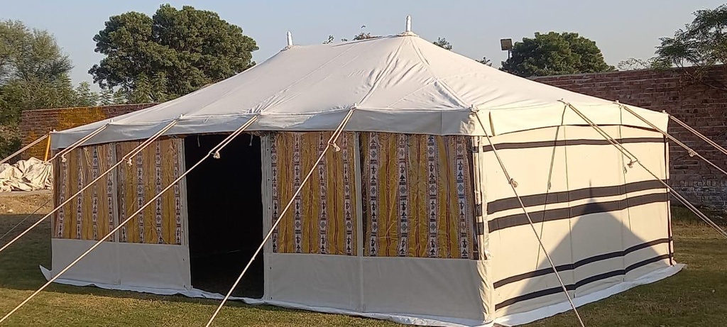 4x4 Yard Transparent Tent - Yellow 